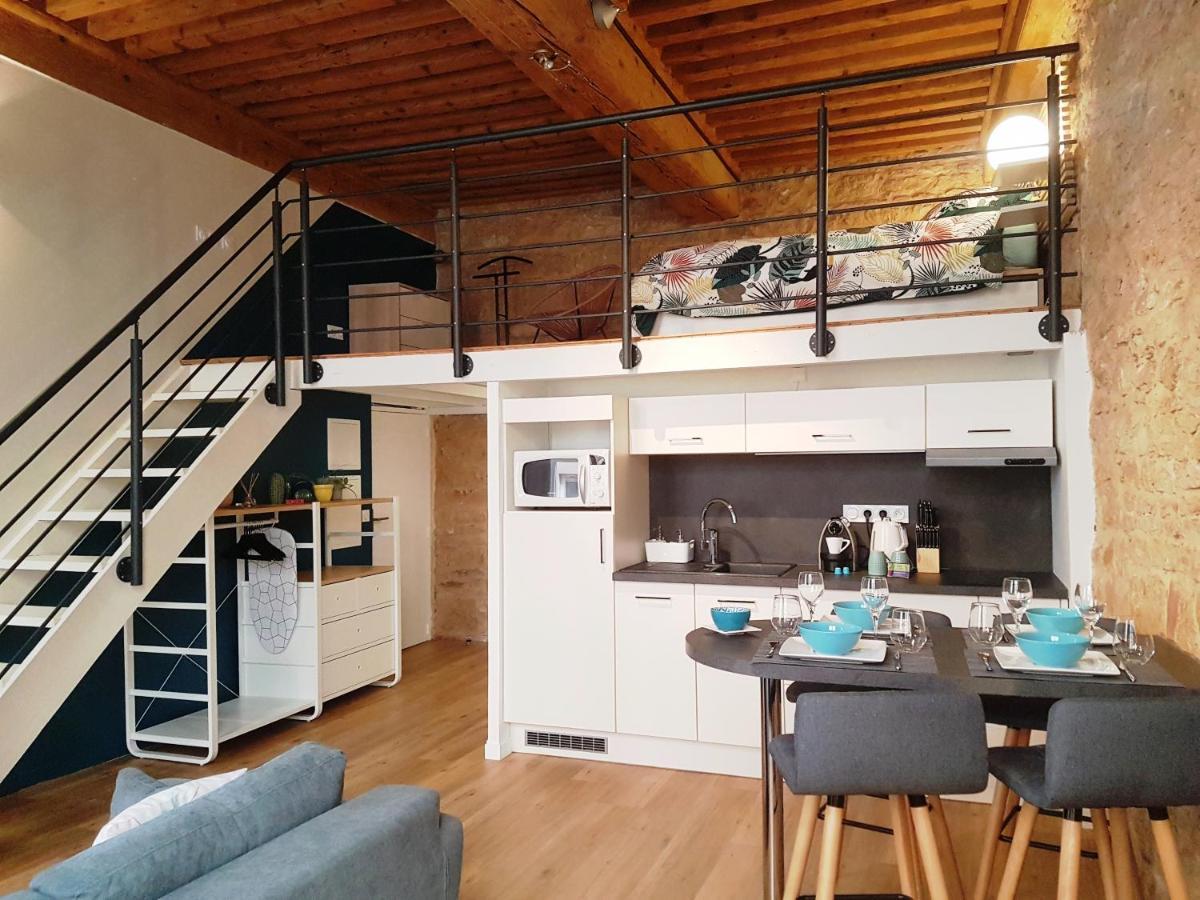 Charmant Appartement Style Canut Pentes Croix Rousse Lyon Bagian luar foto